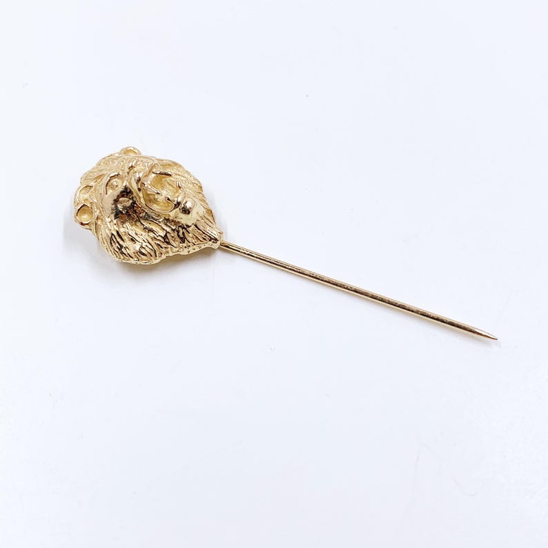 Vintage 14k Lion Stick Pin