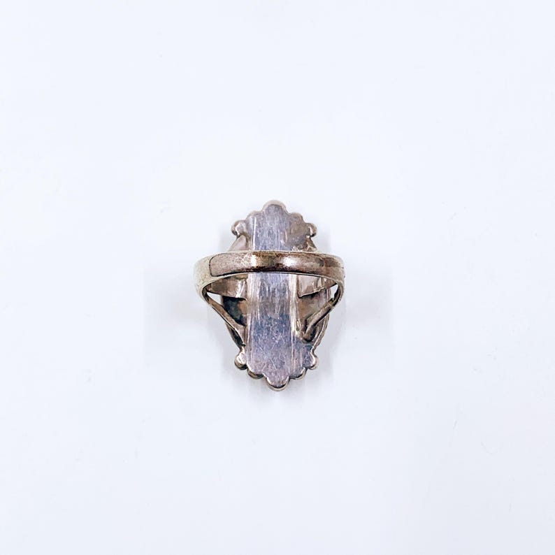 Vintage Sterling Southwest Turquoise Ring, Size 7 3/4 Ring