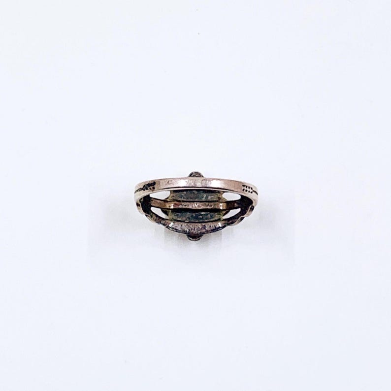 Vintage Sterling Southwest Starburst Turquoise Ring, Size 4 1/2 Ring