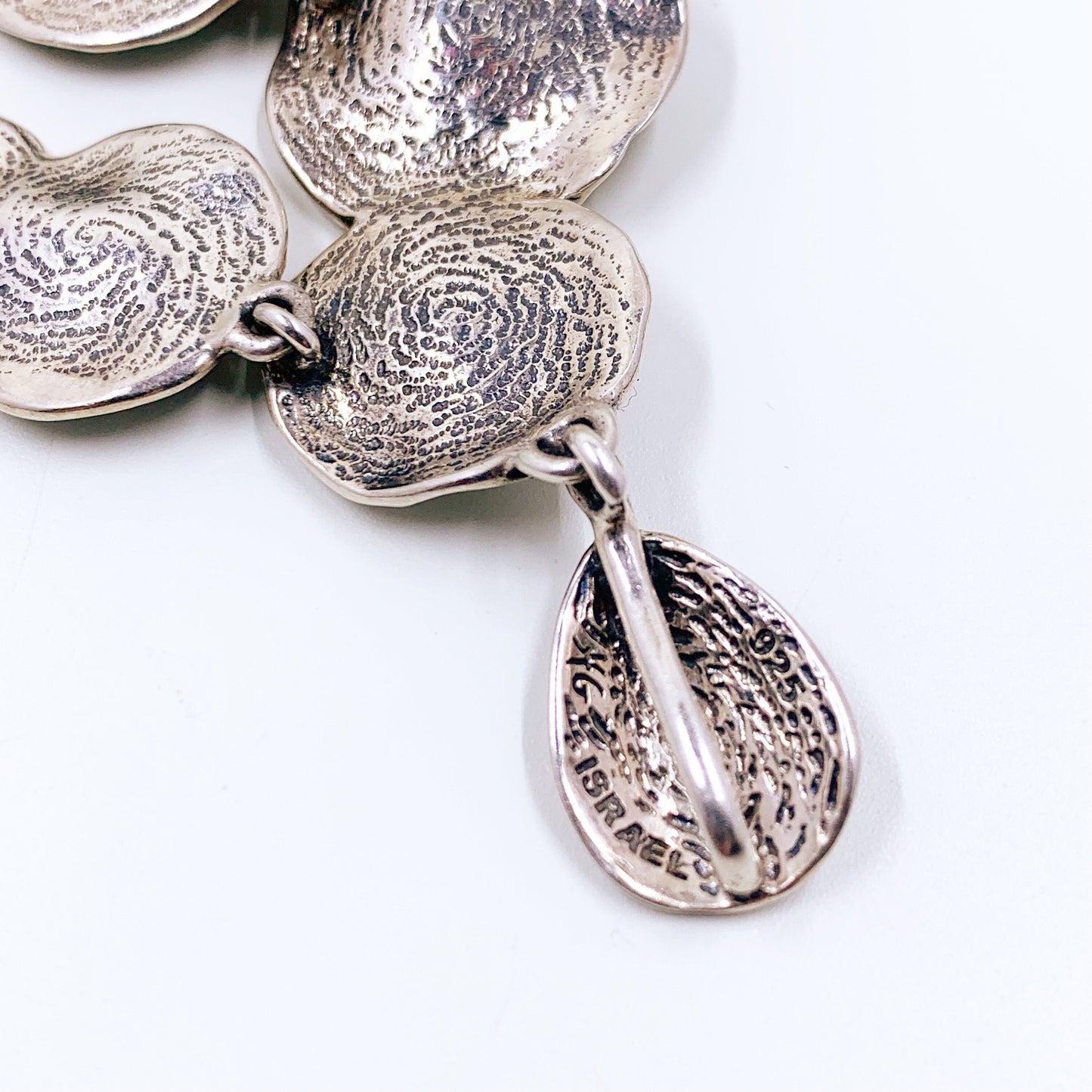 Vintage Hagit Gorali Modernist Circle Pendant | Modernist Articulated Silver Pendant | Israeli Designer Pendant