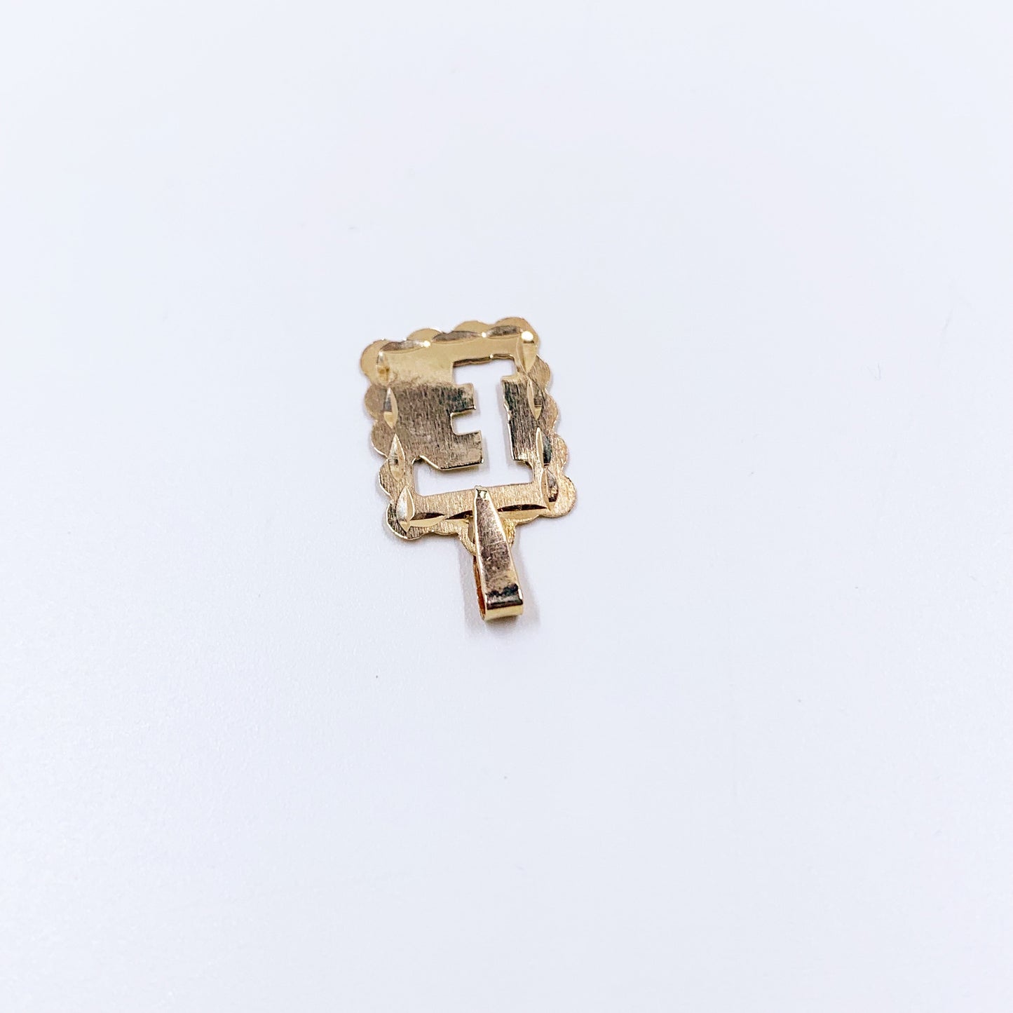 Vintage 10K Letter F Cutout Charm | 10K Yellow Gold Initial F Charm