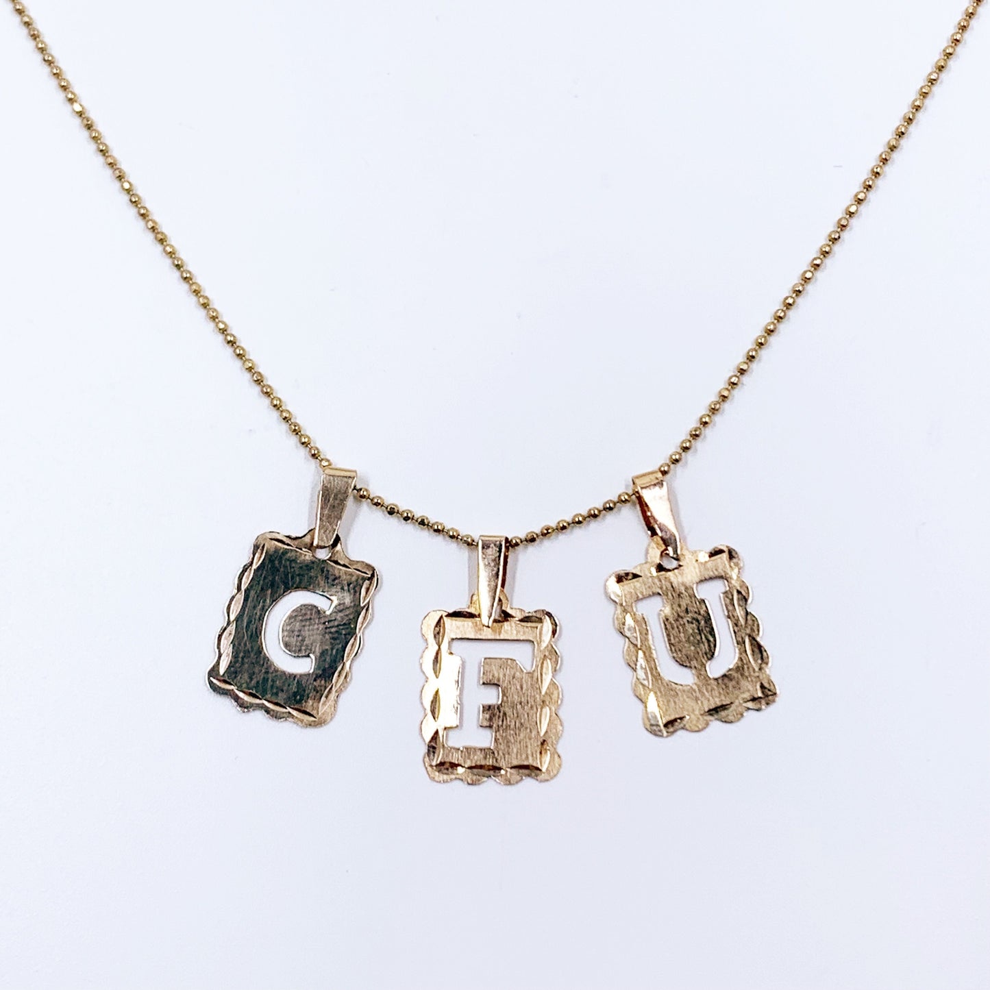 Vintage 10K Letter C Charm | 10K Yellow Gold Initial C Charm