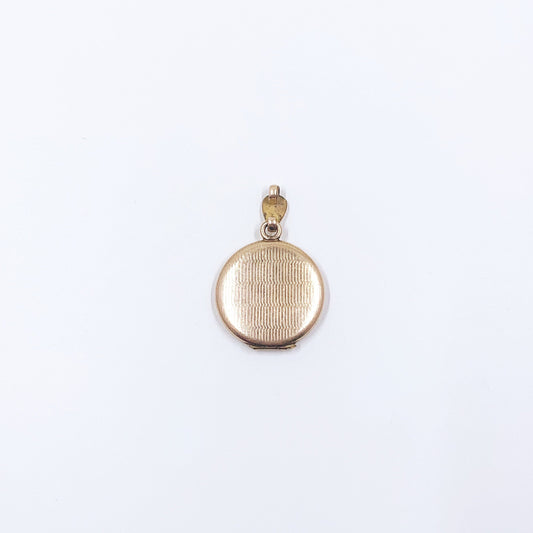 Antique Gold Filled Monogrammed Round Locket | BOG Monogram Bliss Brothers CO Locket