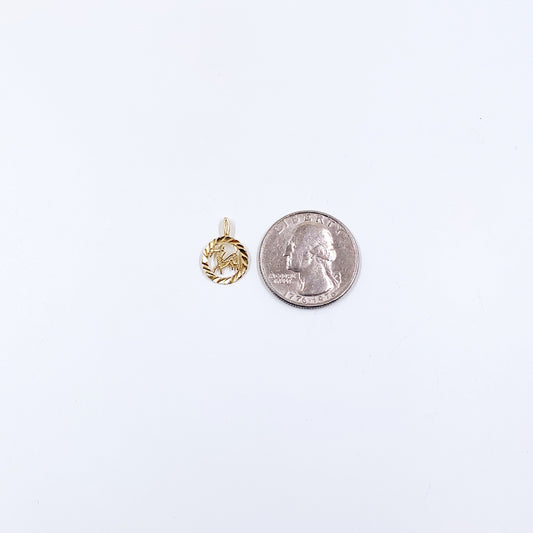 Vintage 14K Sagittarius Zodiac Charm, Michael Anthony Charm, November December Birthday Horoscope Astrology