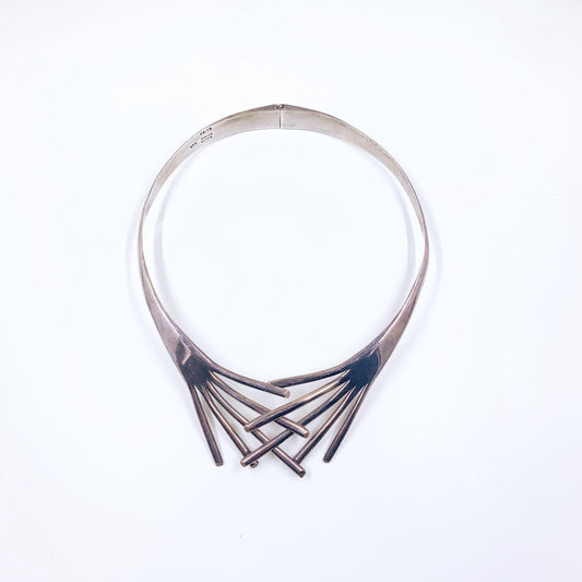 Vintage Alicia de la Paz Mexican Modernist Collar Necklace