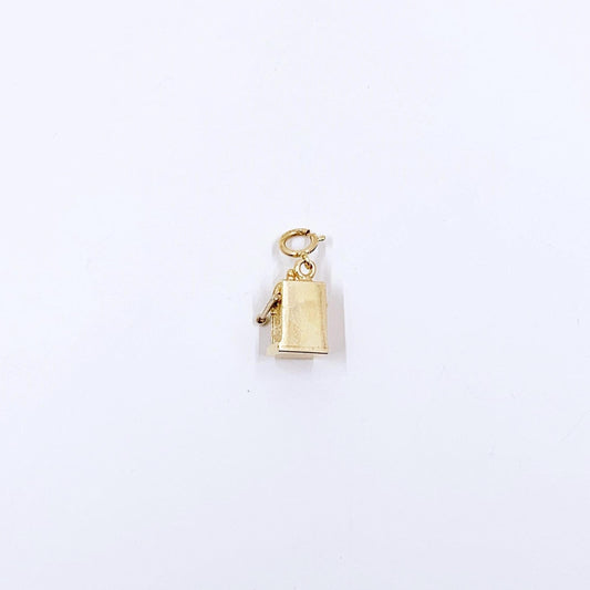 Vintage 14K Gold Slot Machine Charm, 3D Movable Charm, Gambling Jewelry