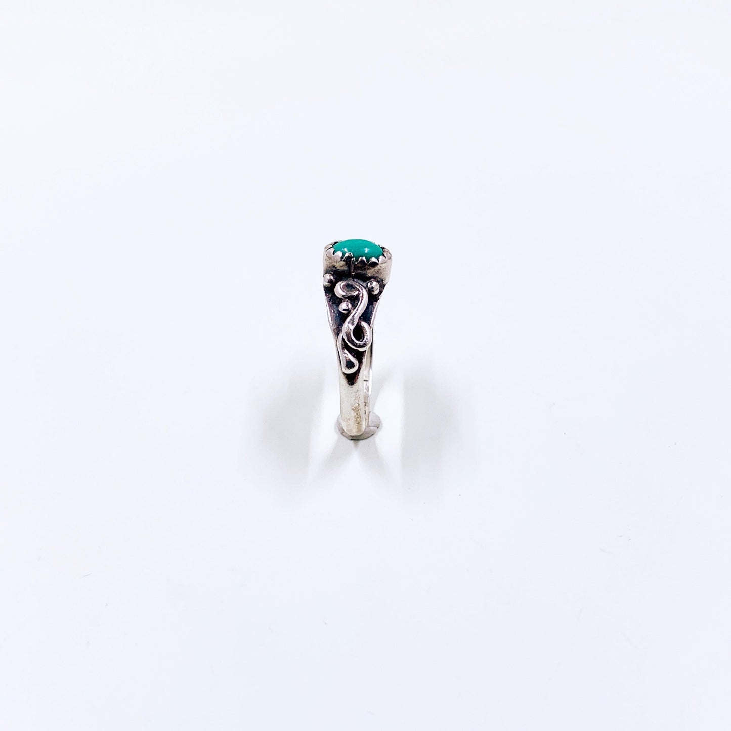 Vintage Sterling E. Begay Turquoise Ring, Size 6 3/4 Ring