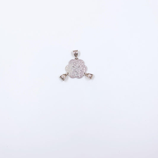 Sterling Silver Friends Heart Charm Set, Uncut Triple Pendant