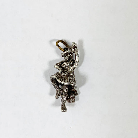 Vintage Silver Scottish Highland Dancer Charm