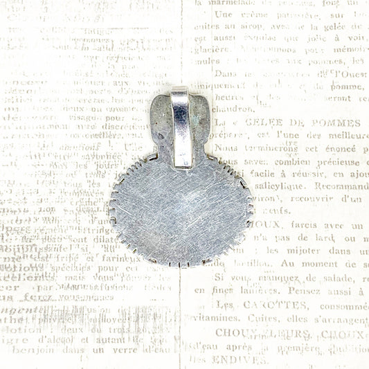 Vintage Silver Medallion Pendant | Large Signet Pendant