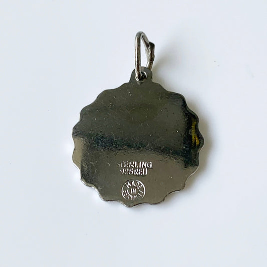 Vintage August Birthday Charm | August Gladiolus Flower | August Birth Flower