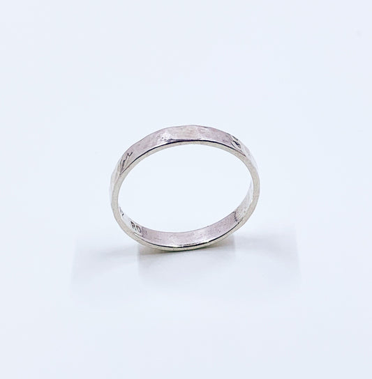 Vintage Silver Hammered Band | Sterling LIZ RON Ring