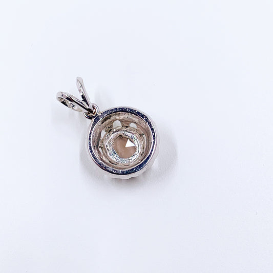 Antique Georgian Conversion Solitaire Diamond Pendant | Antique Rose Cut Diamond Pendant