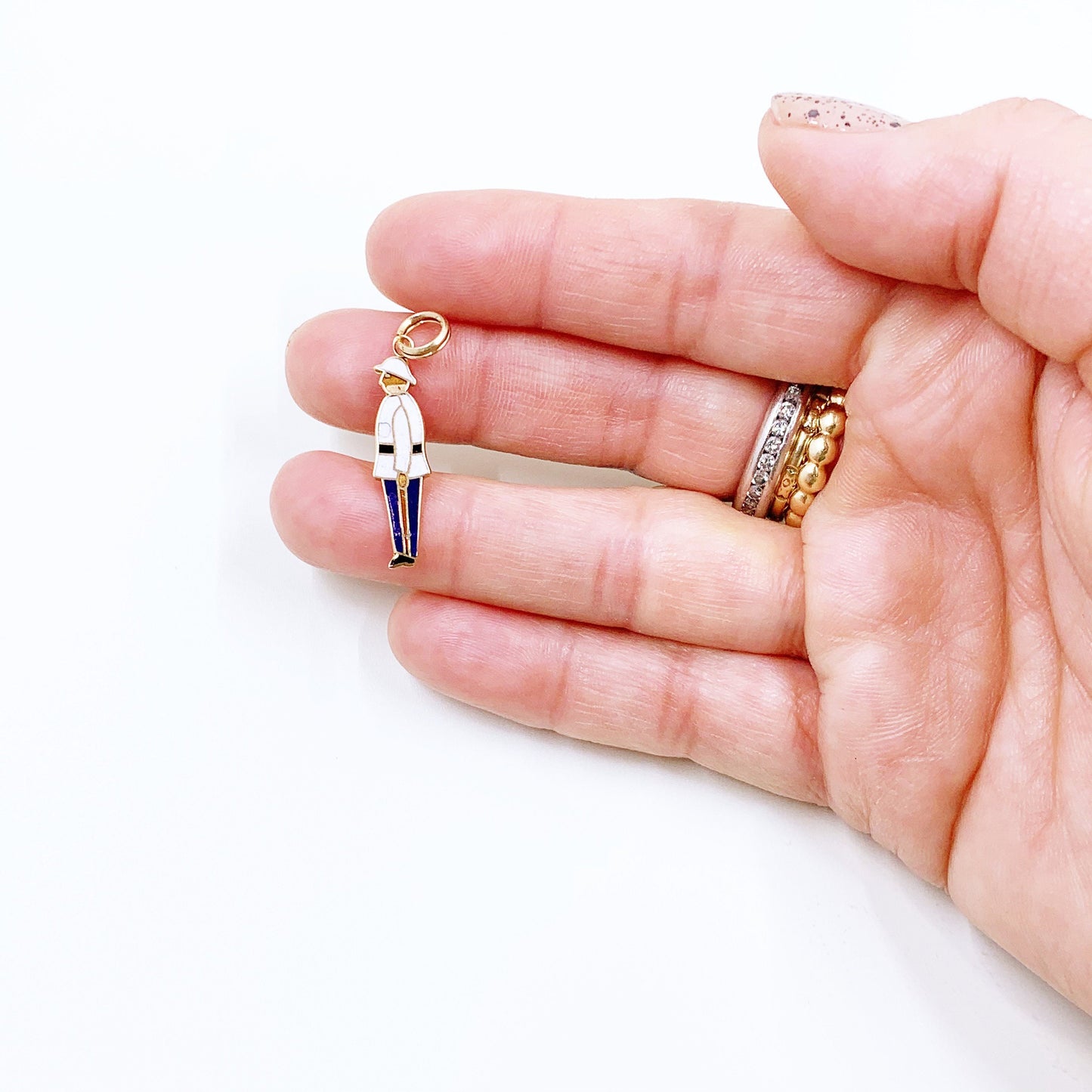 Vintage 10K Gold Bahamas Policeman Charm | Vintage BM CO Gold Charm | Gold Bahamas Souvenir Charm