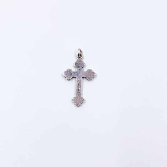 Vintage Sterling Silver Cross Pendant