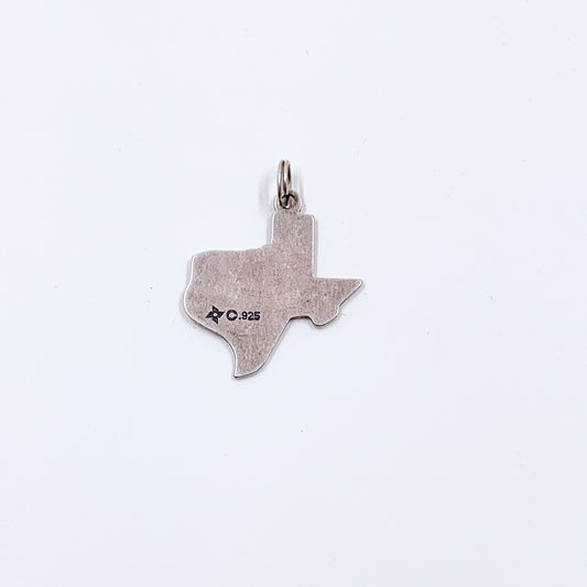 Vintage Texas State Charm | Silver State of Texas Charm