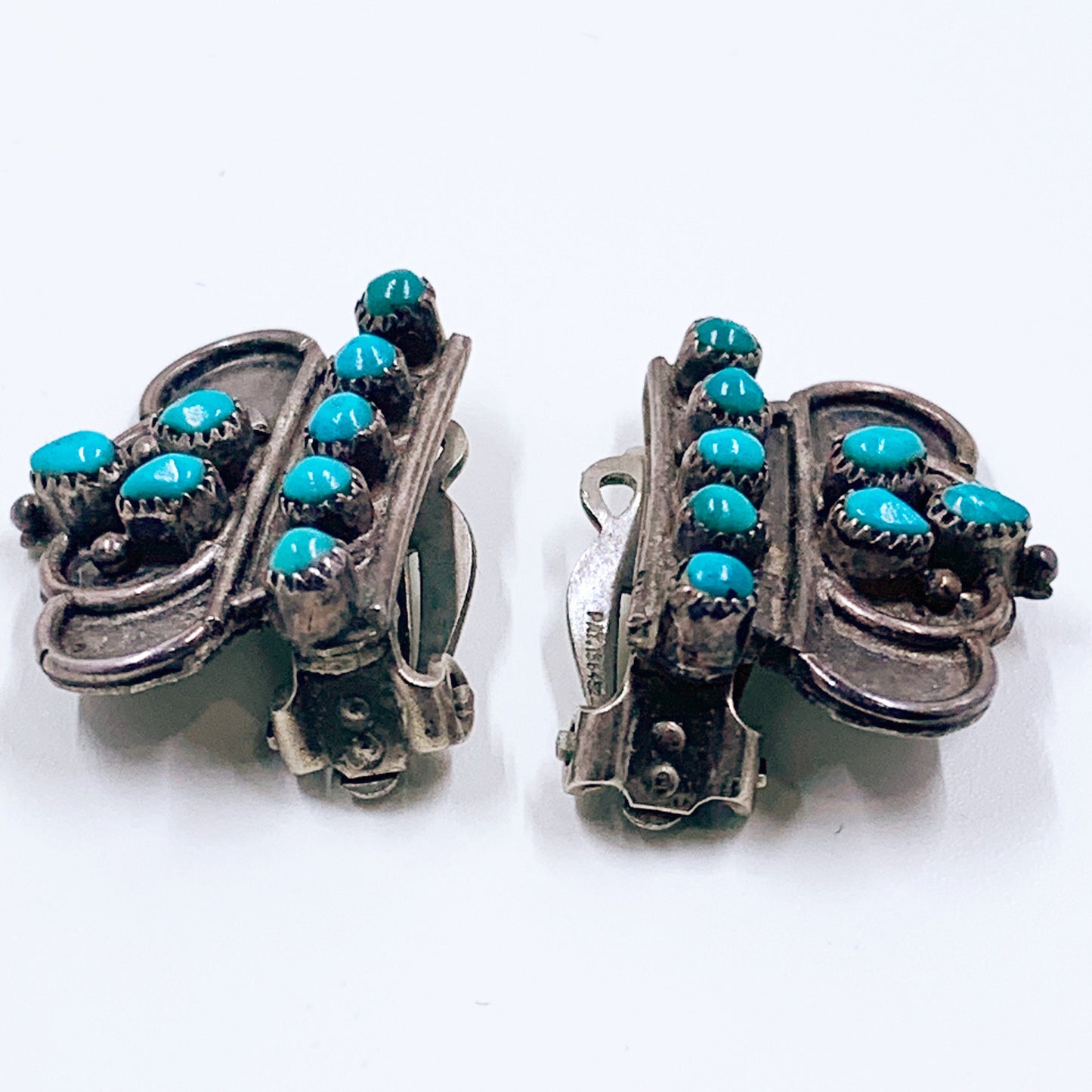 Vintage Snake Eye Turquoise Choker Necklace and Earrings Set