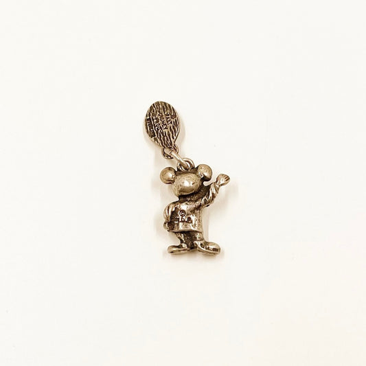 Vintage Silver Mickey Mouse Charm | Vintage Disney World Charm | Walt Disney Productions