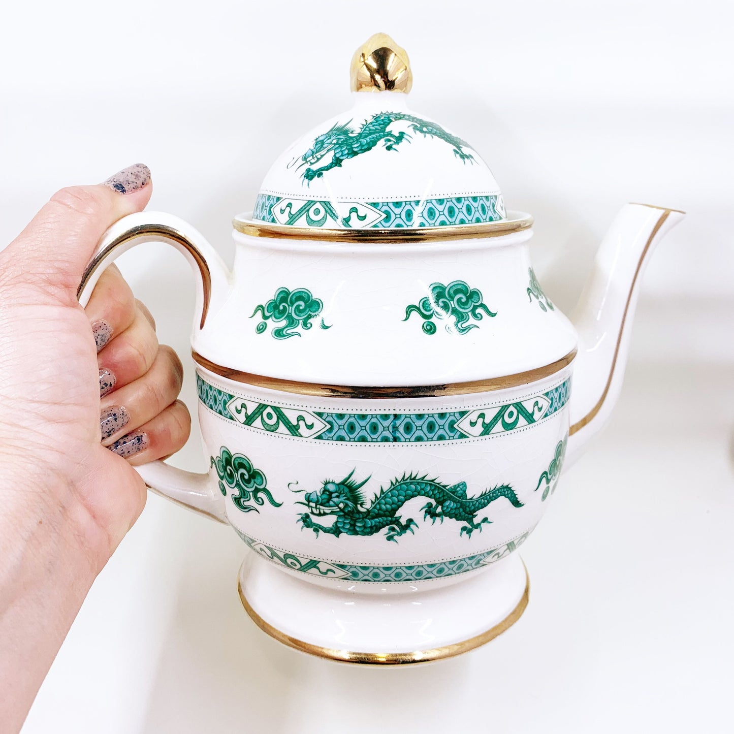 Vintage Price Kensington PEK ROYAL Green Dragon Teapot