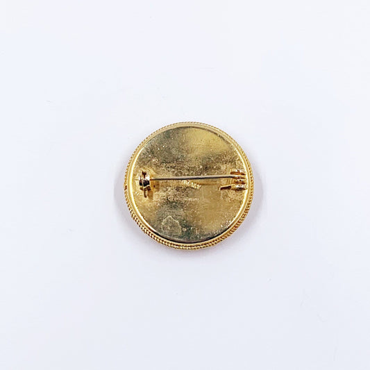 Vintage Italian Floral Mosiac Brooch | Italian Tourist Floral Mosaic Jewelry