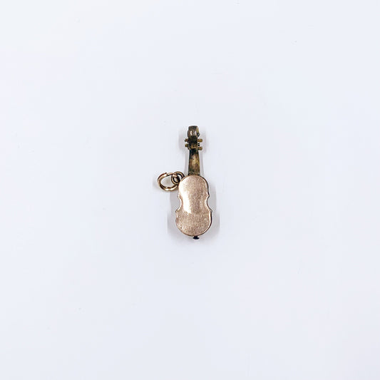 Vintage Gold Filled Cello Charm | Vintage Musical String Instrument Charm