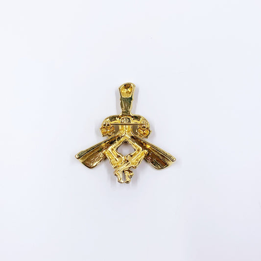 Vintage Joan Rivers Russian Dancer Enamel Brooch | Russian Cossack Dancer Enamel Pin