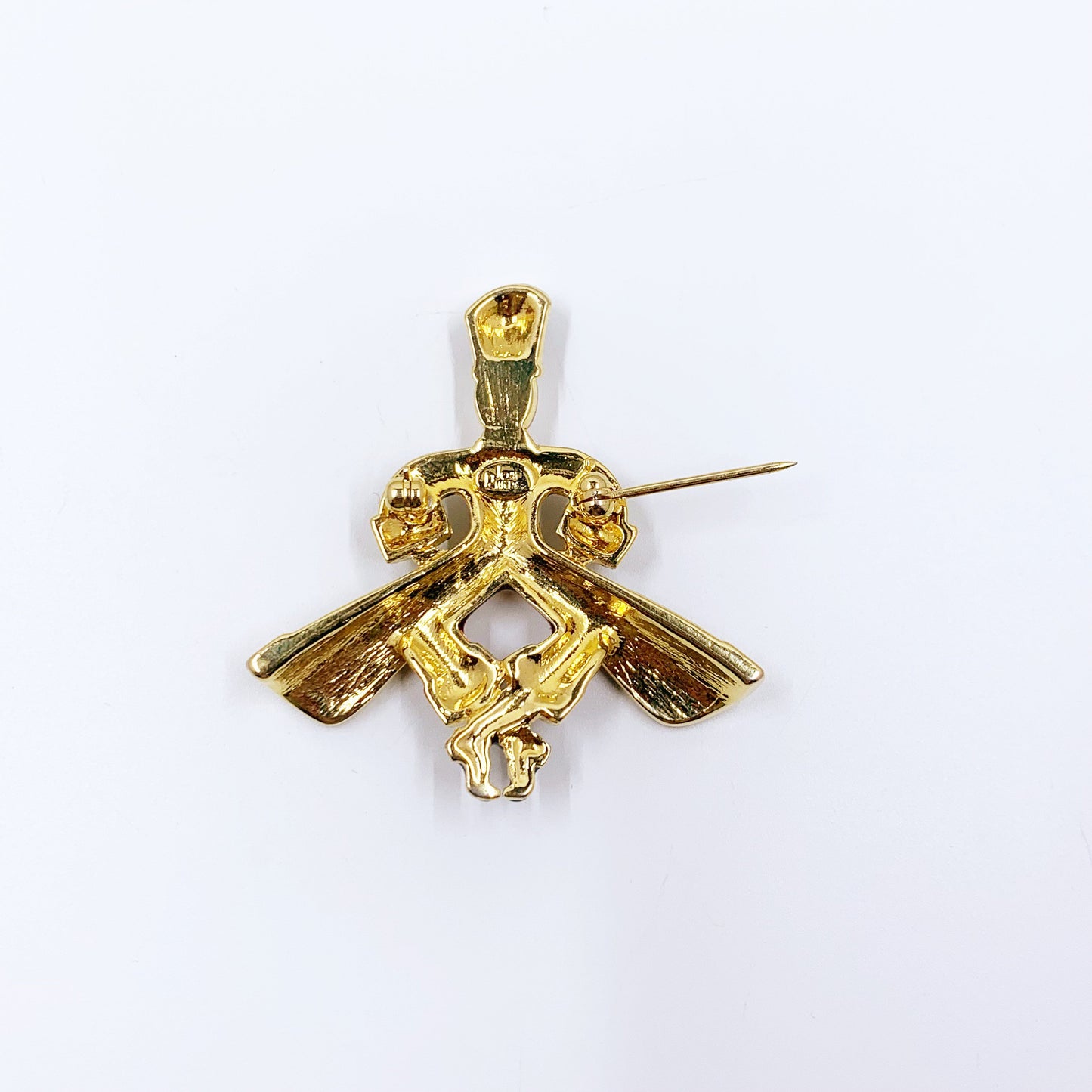 Vintage Joan Rivers Russian Dancer Enamel Brooch | Russian Cossack Dancer Enamel Pin