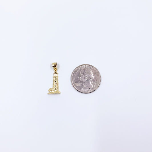 Estate 14k Gold Lighthouse Pendant | Nautical Pendant
