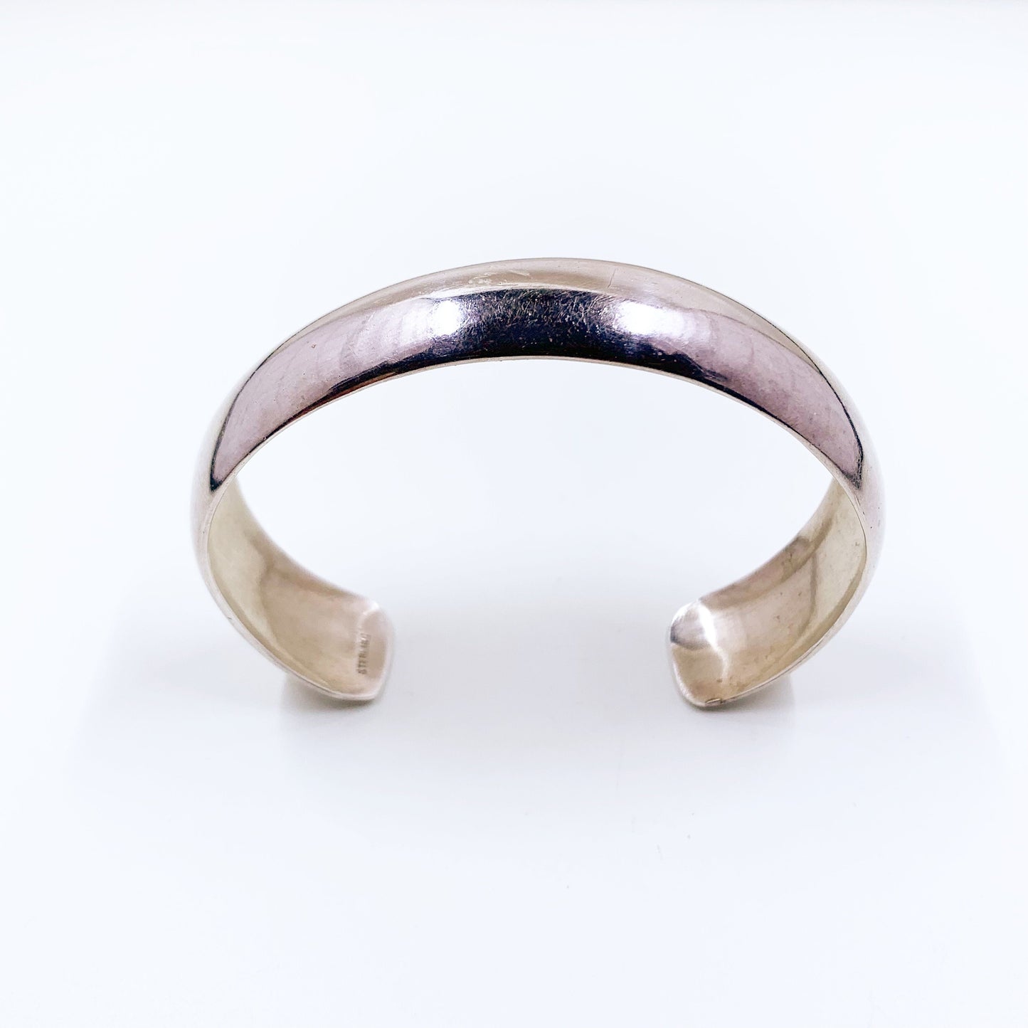 Vintage Sterling Silver Minimalist Cuff Bracelet