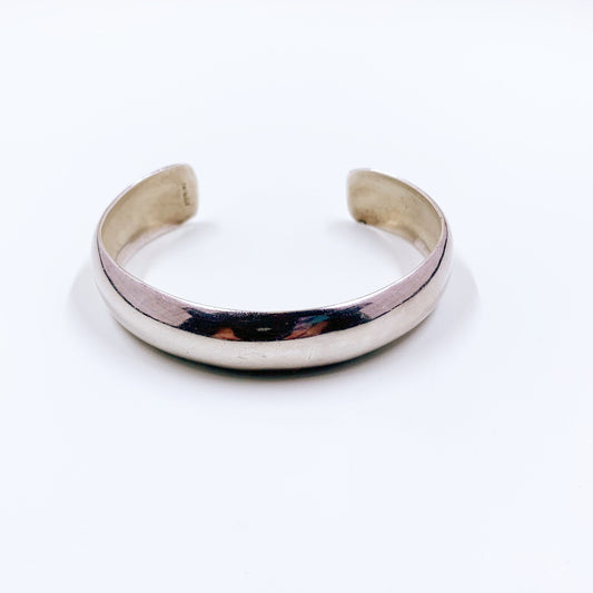 Vintage Sterling Silver Minimalist Cuff Bracelet