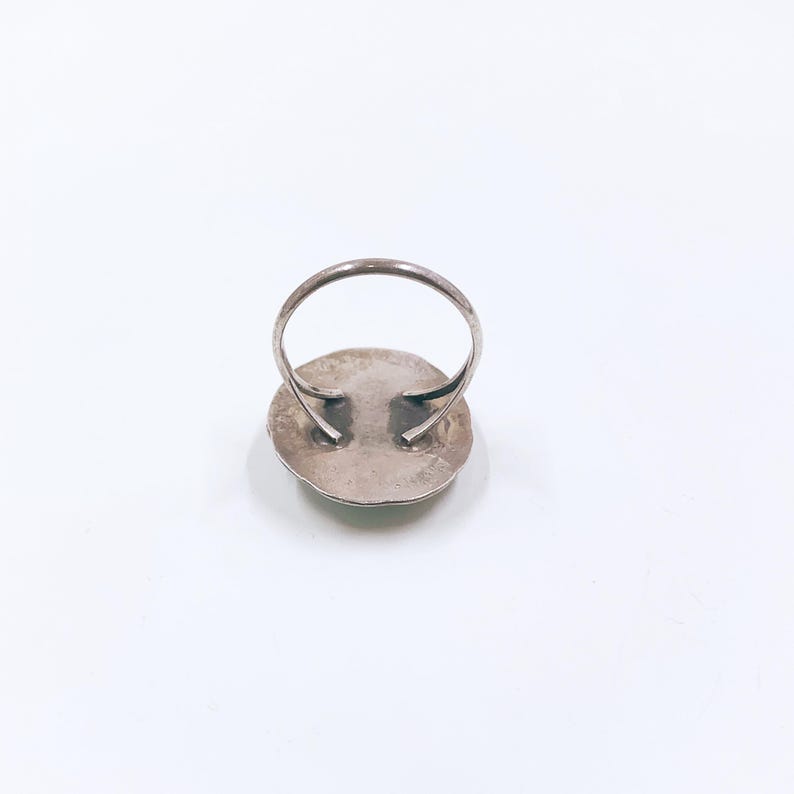 Vintage Sterling Southwest Turquoise Ring, Size 7.5 Ring