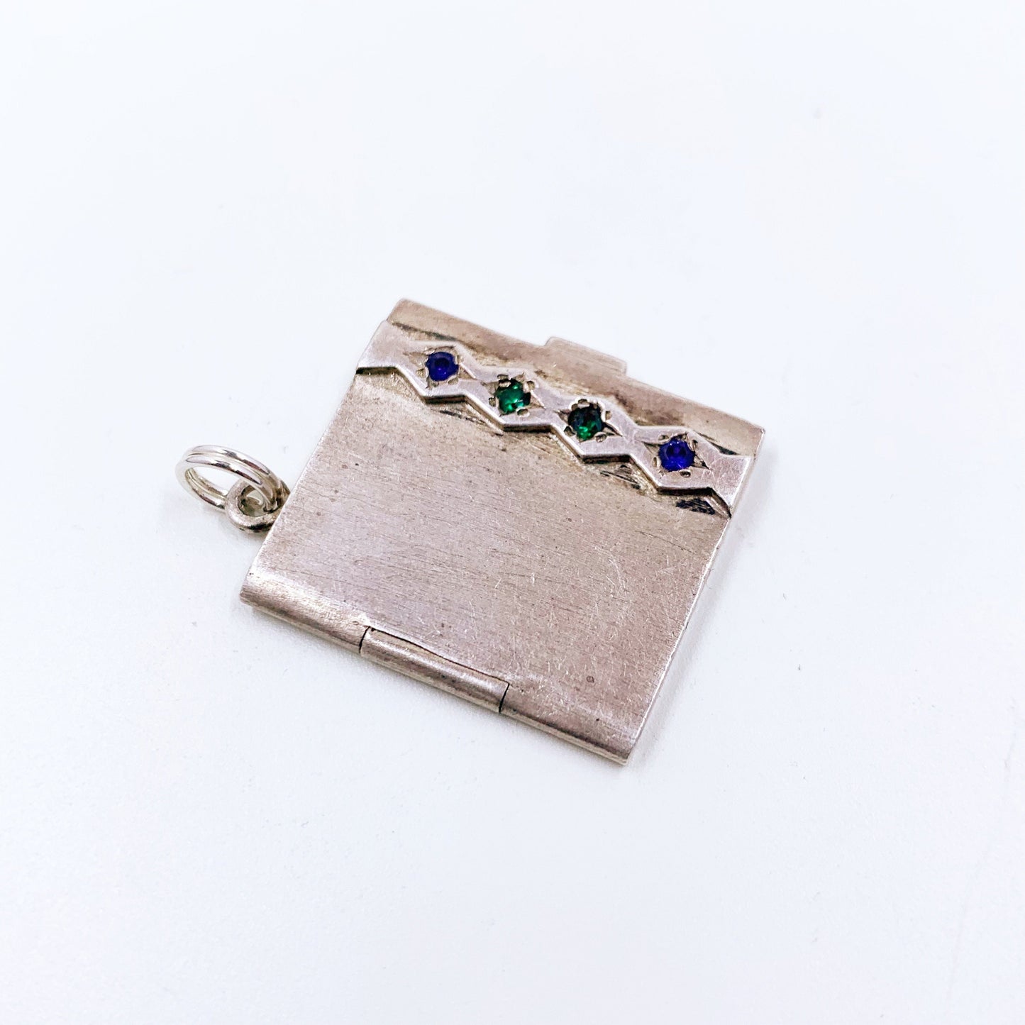 Vintage Sterling Photo Book Charm