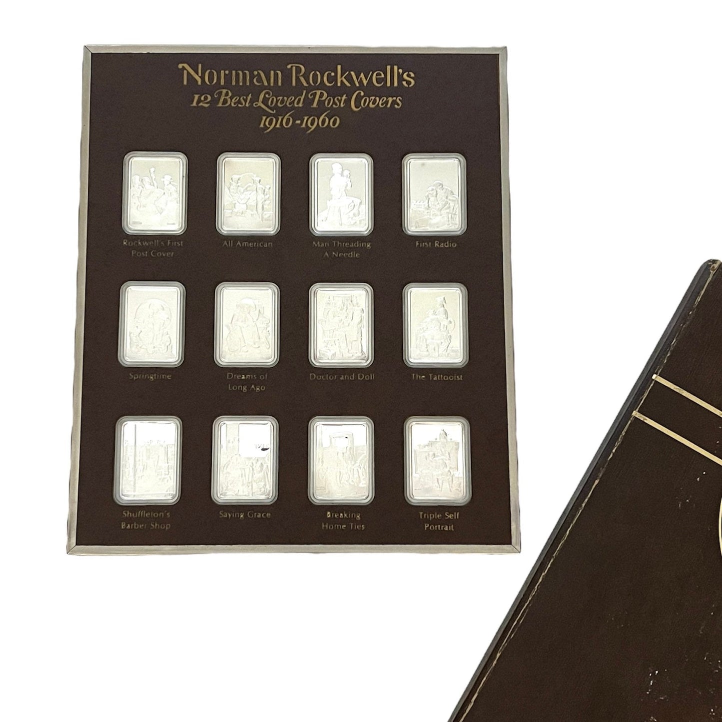 Vintage Fine Silver Ingot Collection Norman Rockwell | Norman Rockwell’s 12 Best Loved Post Covers | 1 OZ Fine Silver Ingot Collection of 12