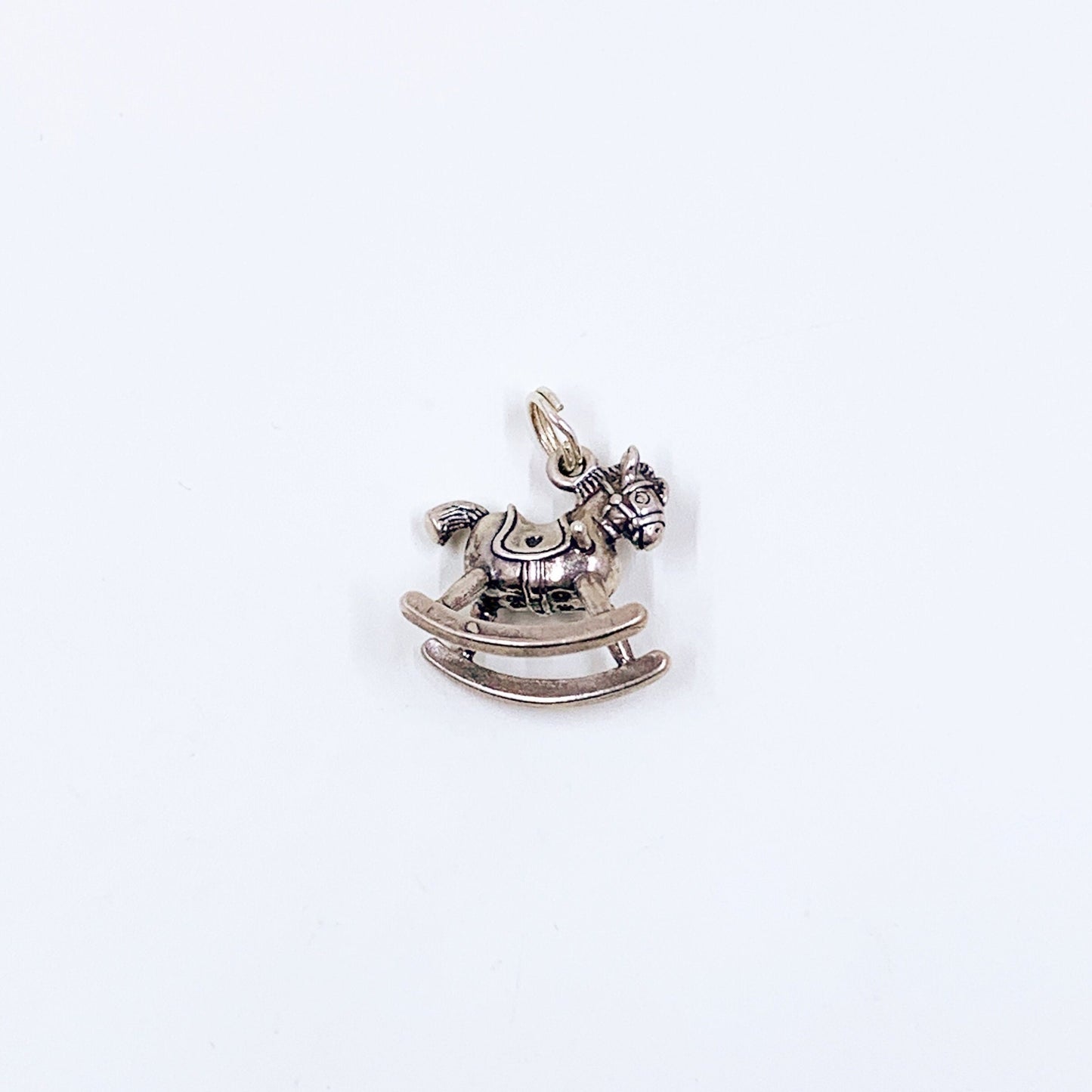 Vintage Sterling Silver Rocking Horse Charm | 3D Rocking Horse Charm