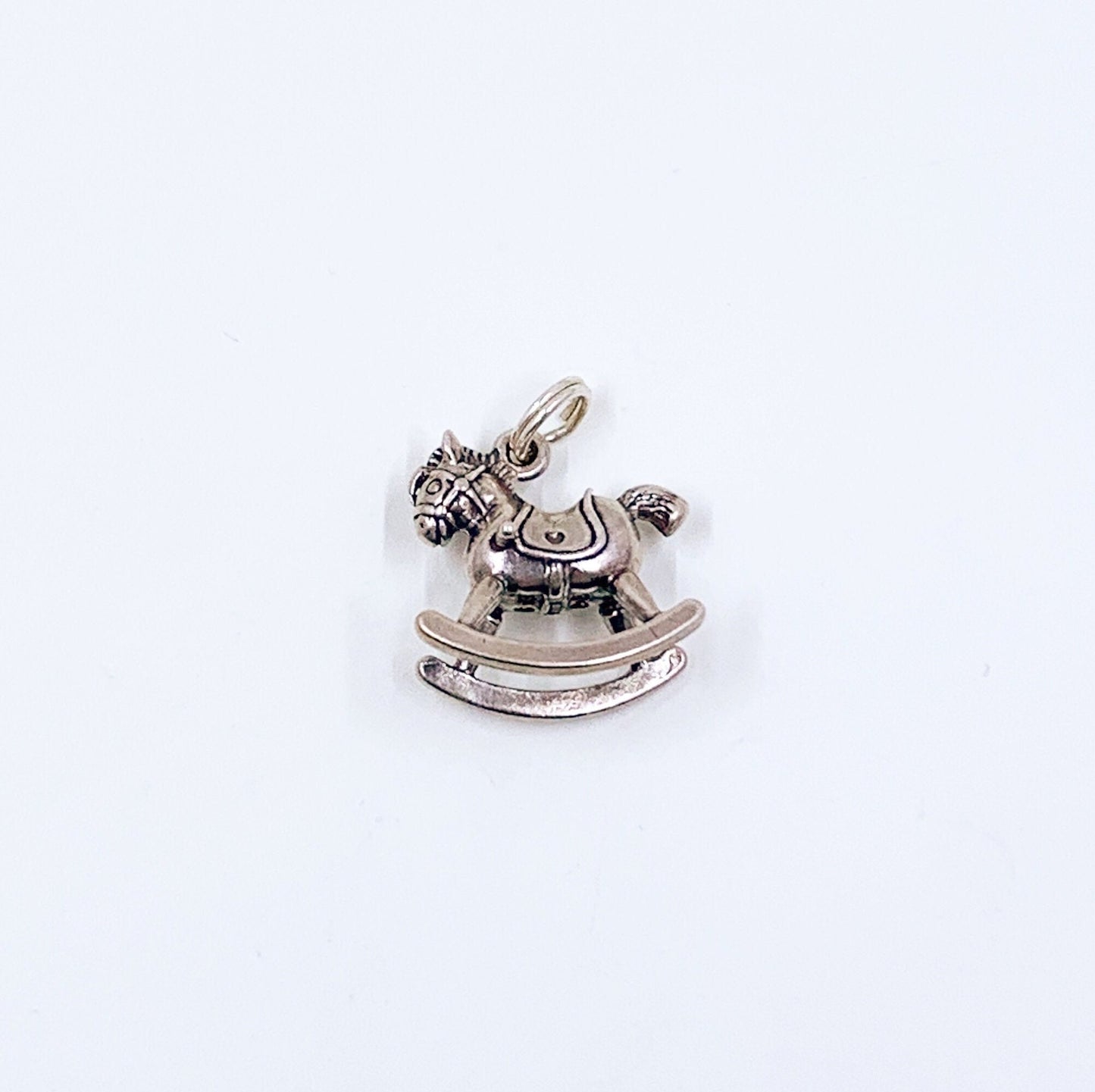 Vintage Sterling Silver Rocking Horse Charm | 3D Rocking Horse Charm