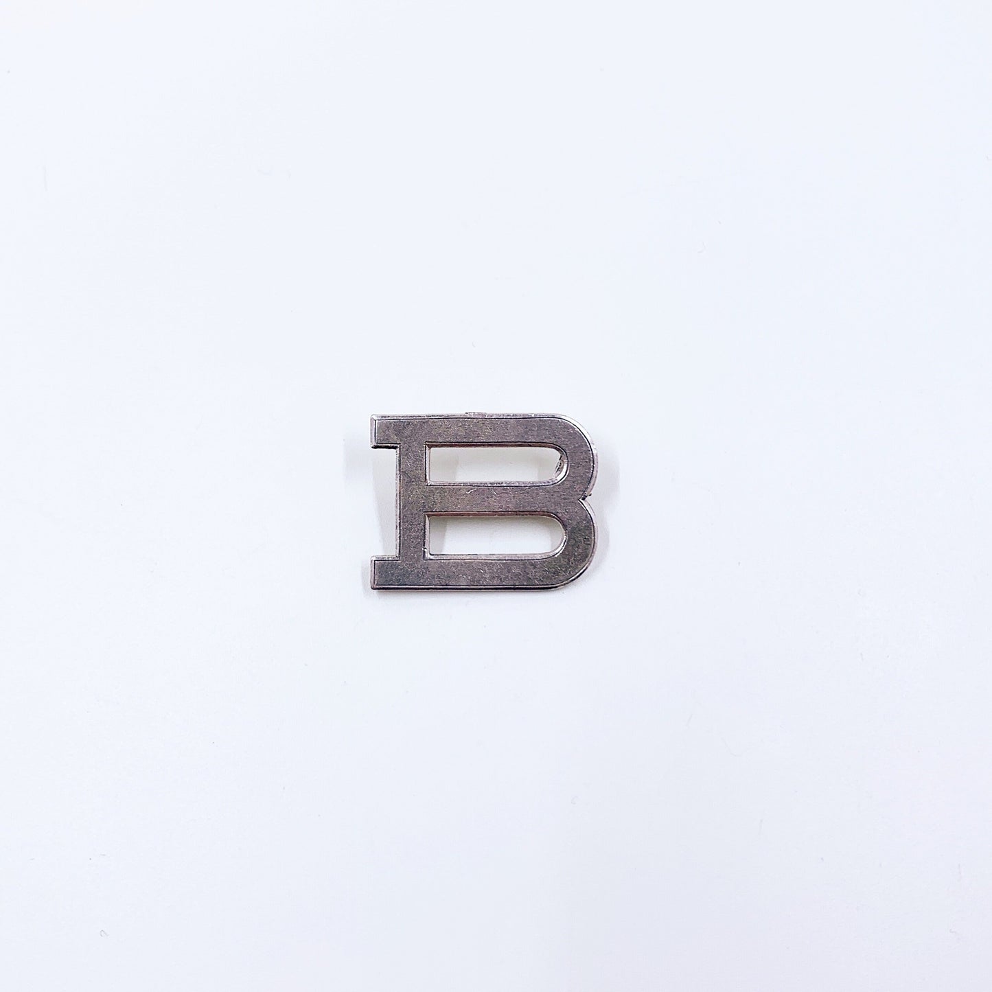 Antique Silver Letter B Brooch | Silver Monogram Letter B Brooch