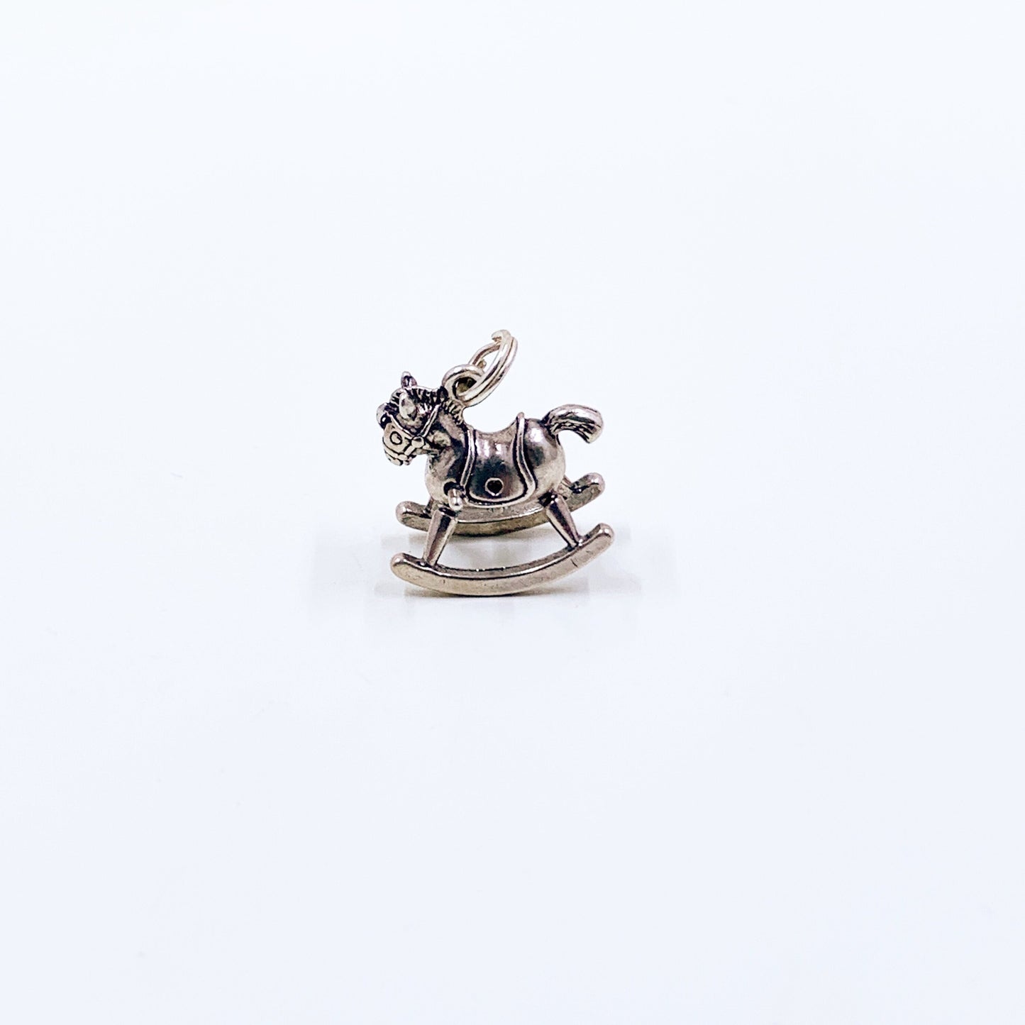 Vintage Sterling Silver Rocking Horse Charm | 3D Rocking Horse Charm