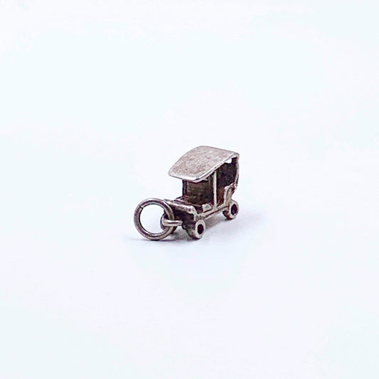 Vintage Silver Model T Automobile Charm, Sterling Tin Lizzie Charm