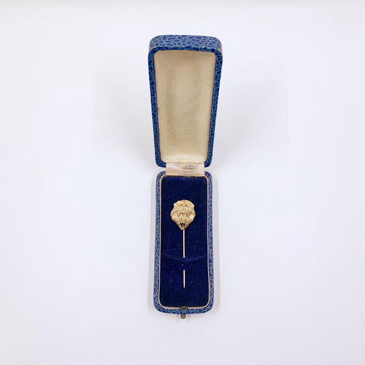 Vintage 14k Lion Stick Pin