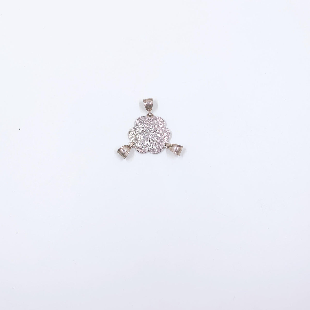 Sterling Silver Friends Heart Charm Set, Uncut Triple Pendant
