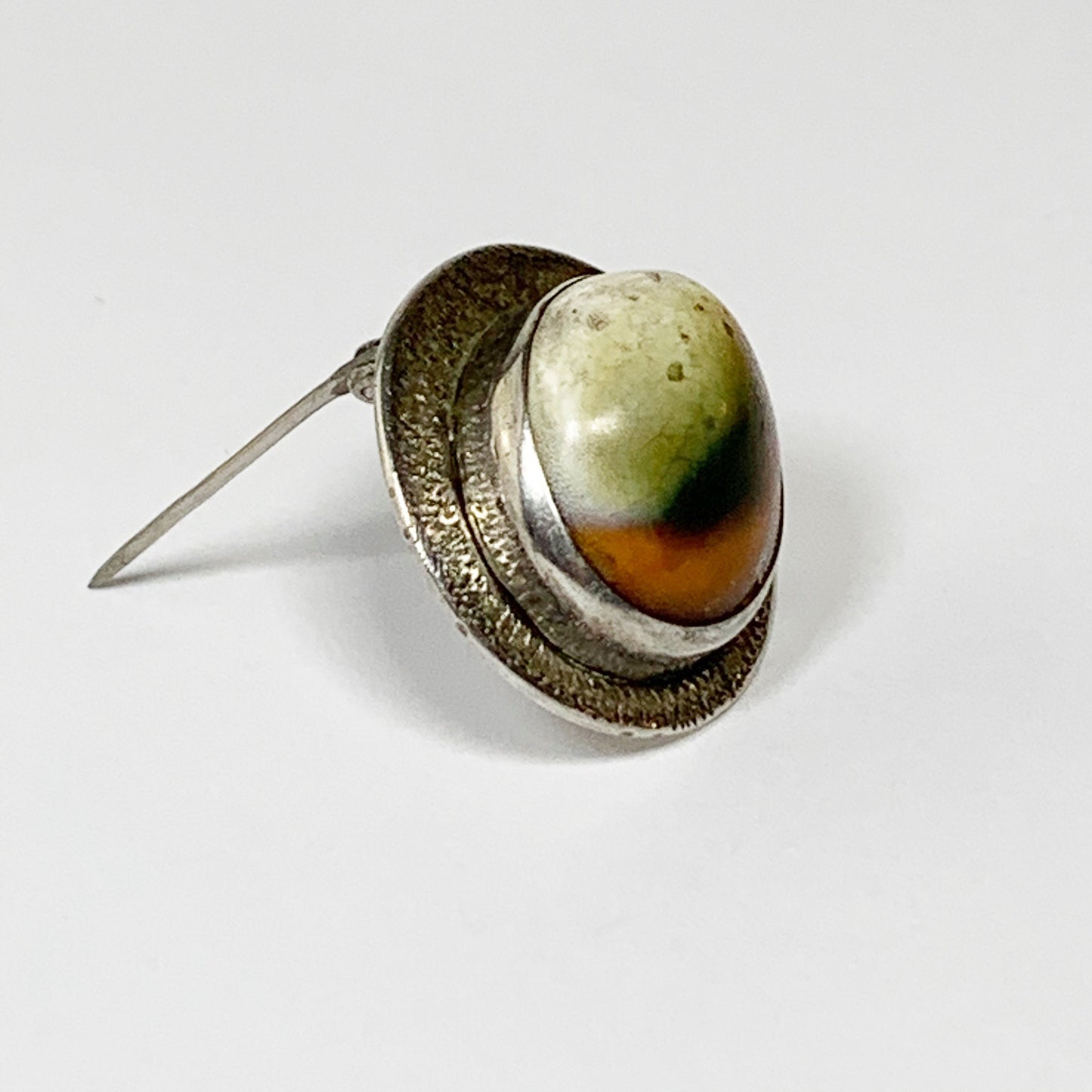 Vintage Silver Operculum Brooch