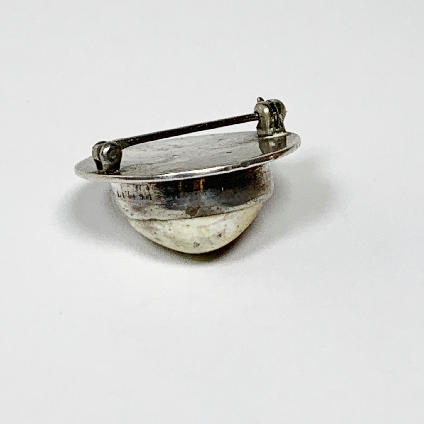 Vintage Silver Operculum Brooch