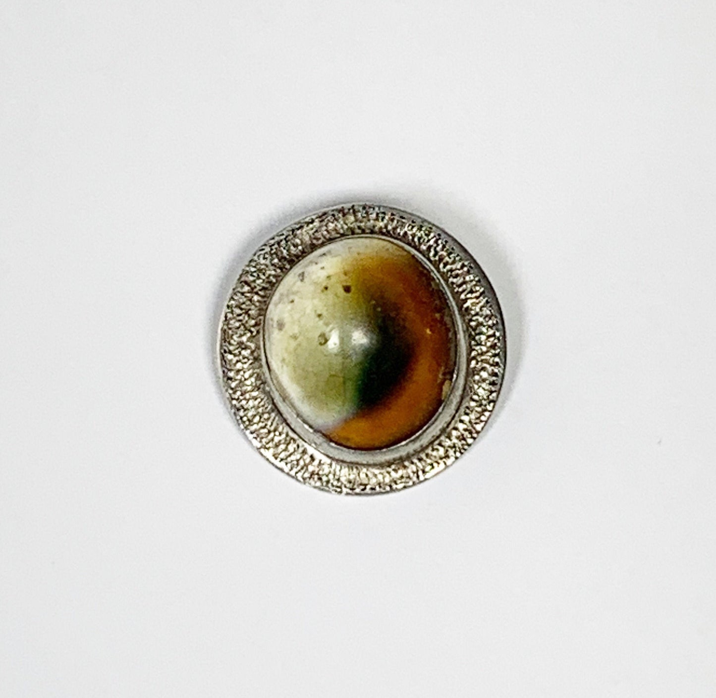 Vintage Silver Operculum Brooch