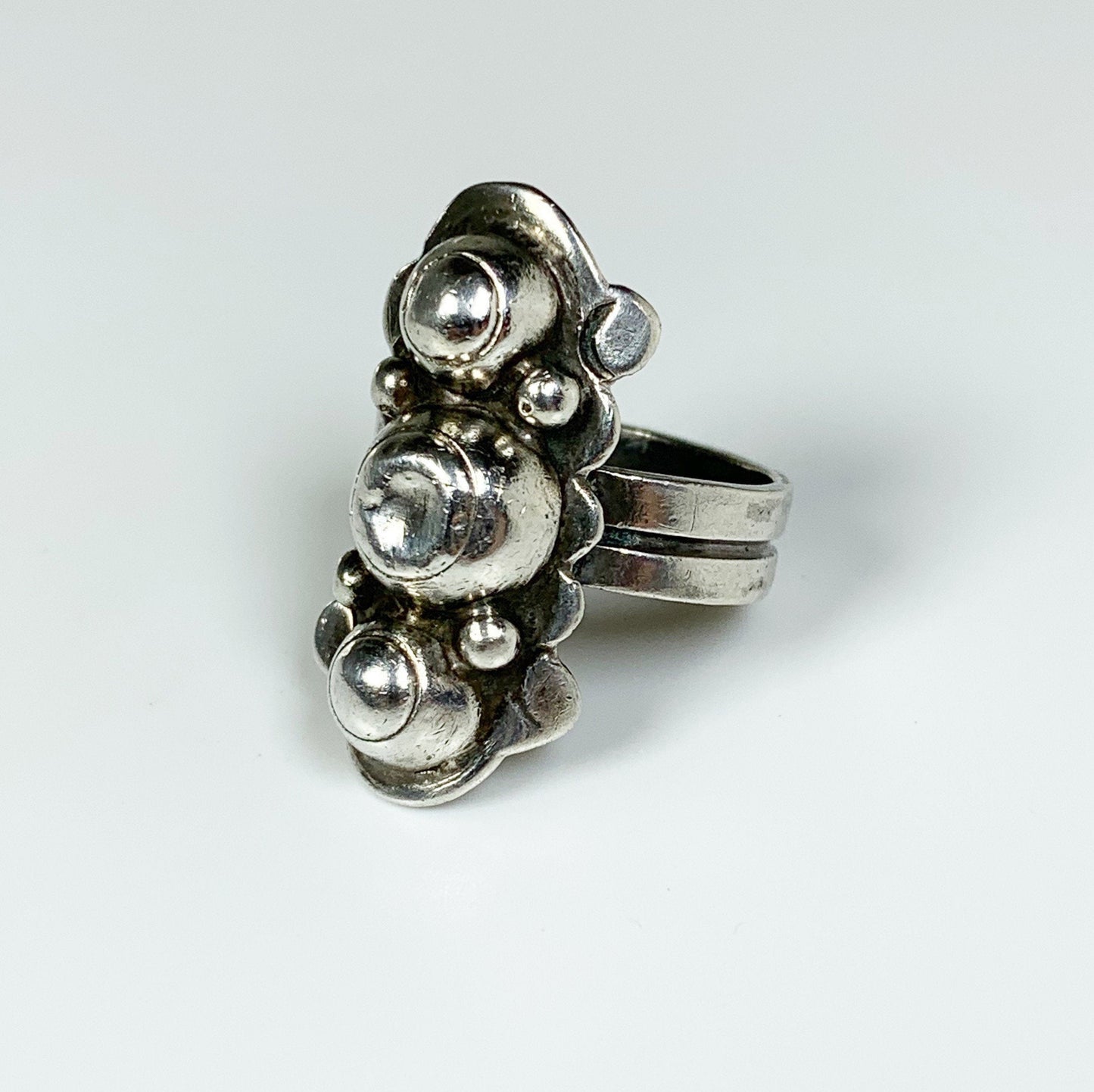 Vintage Alfredo Villasana Vindobonensis Modernist Ring | Silver Taxco Mexico Villasana Modernist Ring |  Size 7