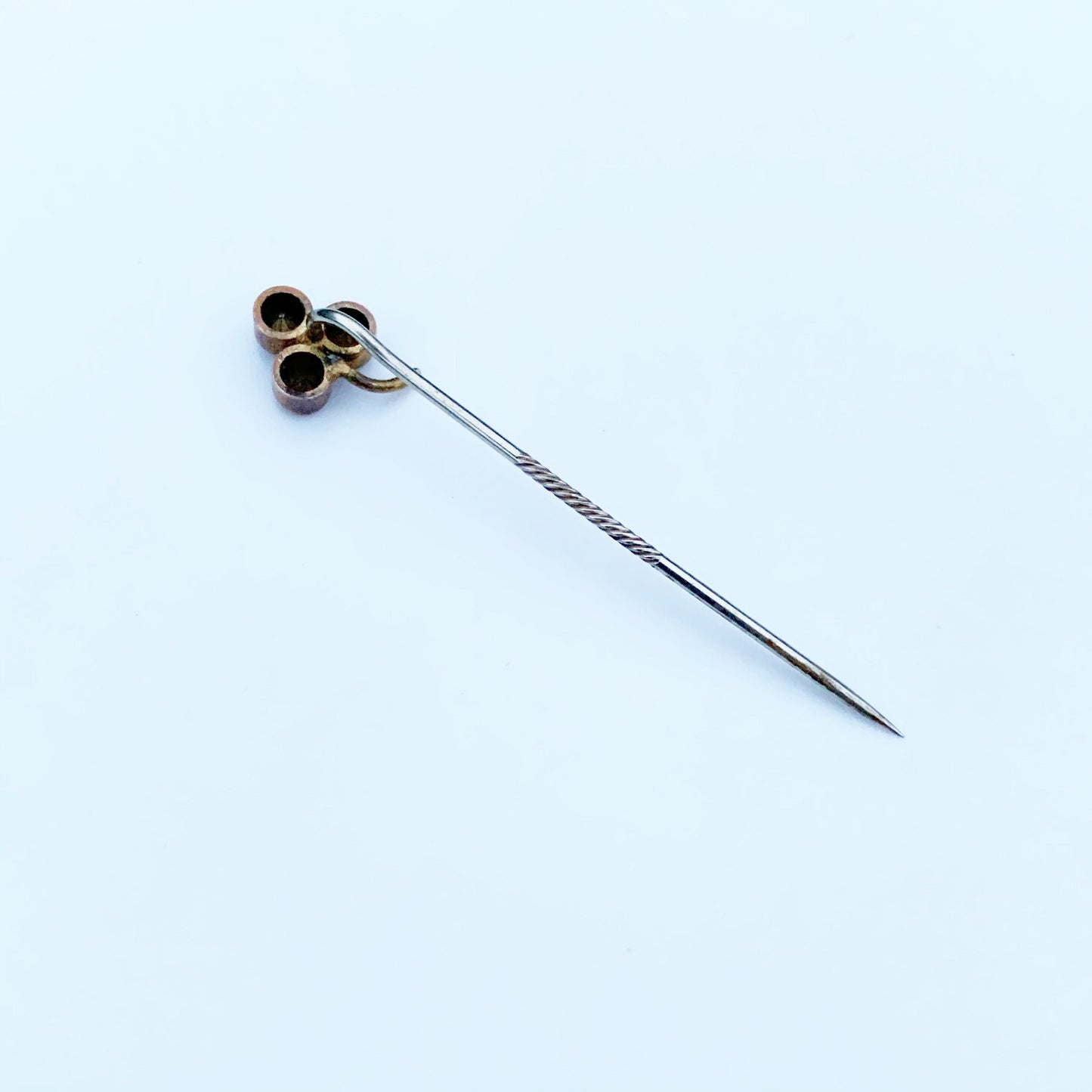 Victorian Clover Rhinestone Stick Pin