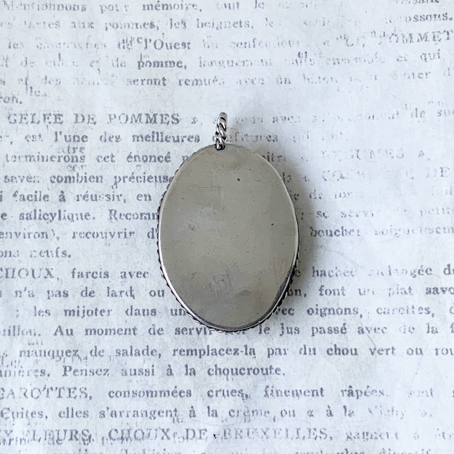 Vintage Silver Goldstone Pendant
