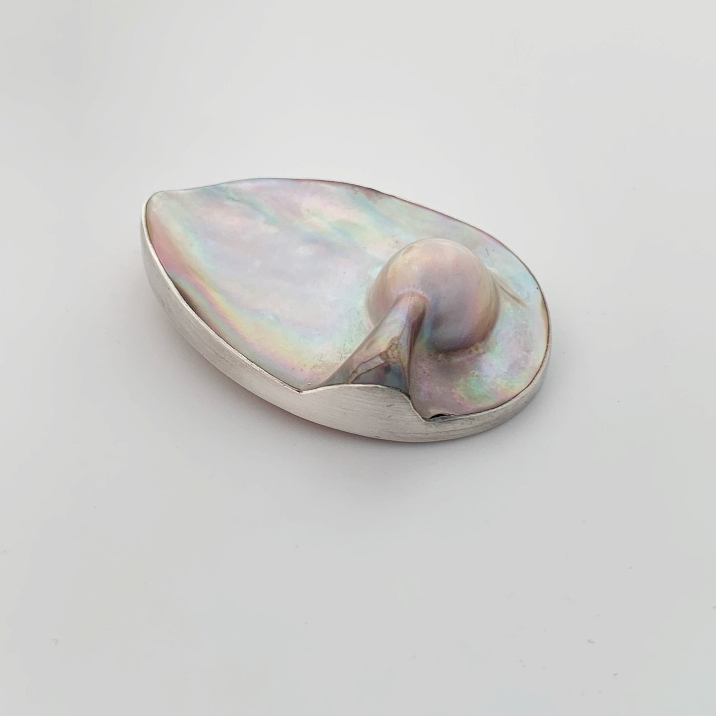 Vintage Blister Pearl Pendant | Marta Howell Silver Pearl Pendant
