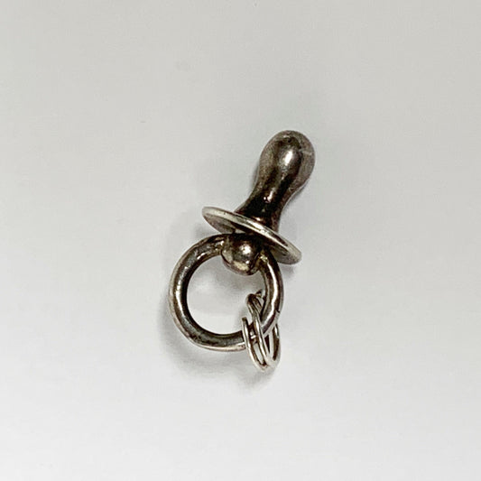 Vintage Silver Pacifier Charm | Baby Pacifier Charm