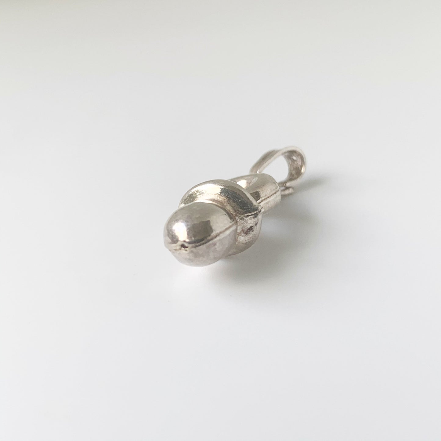 Vintage Puffy Baby Pacifier Charm | Silver Pacifier Charm | Silver Baby Binkie Charm