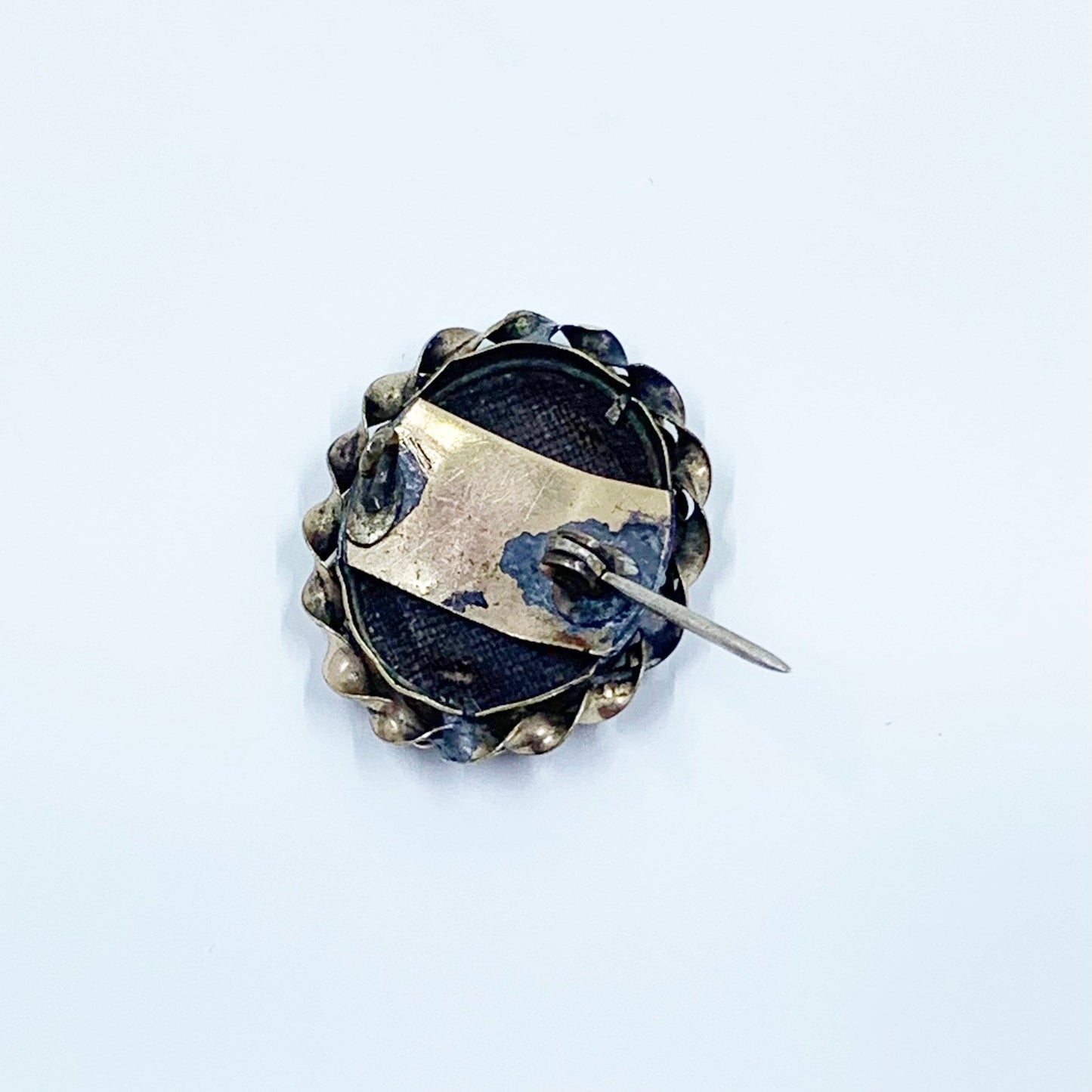 Victorian Pietra Dura Flower Brooch